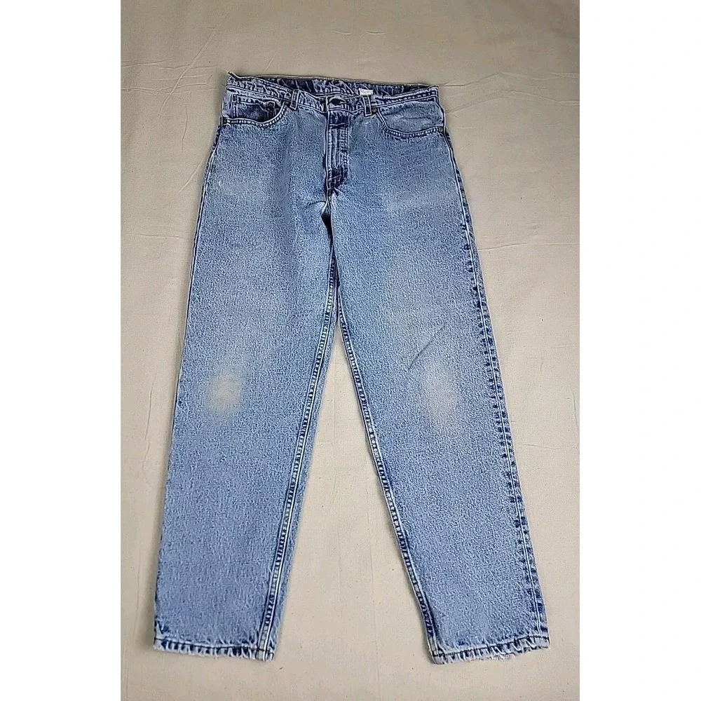Levi's 550 Jeans Mens 38x32 Blue Relaxed Fit Tapered Leg Made in USA Denim 90s